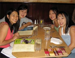 sue, grace, peg, and grace